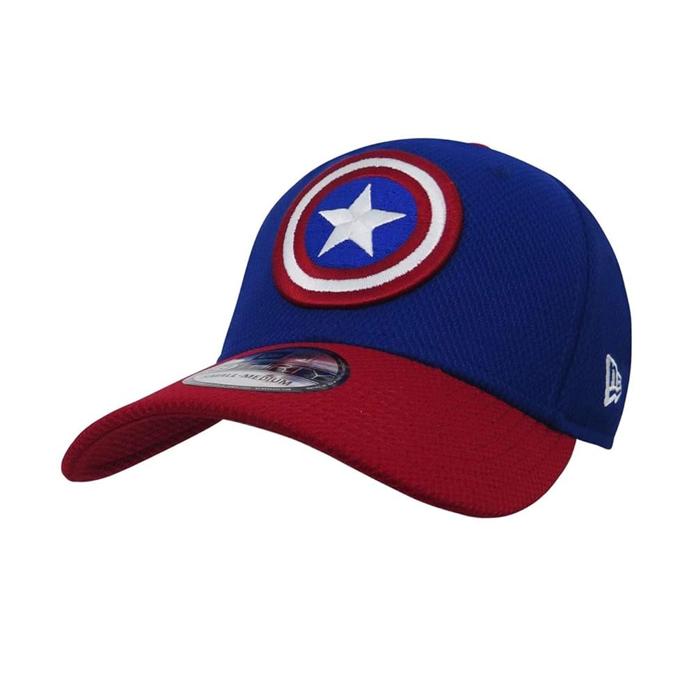 Captain America Red Blue 39Thirty Baseball Cap (Medium/Large